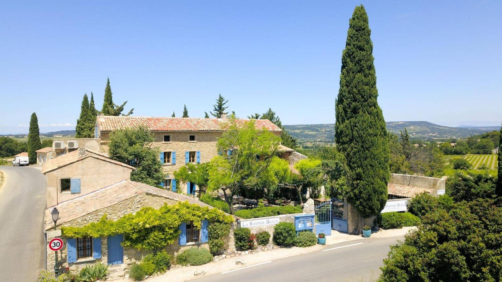 Hotel La Bastide Bleue Séguret Exterior foto